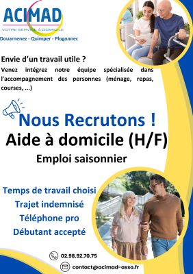 Offre d'emploi saisonnier - Été 2024